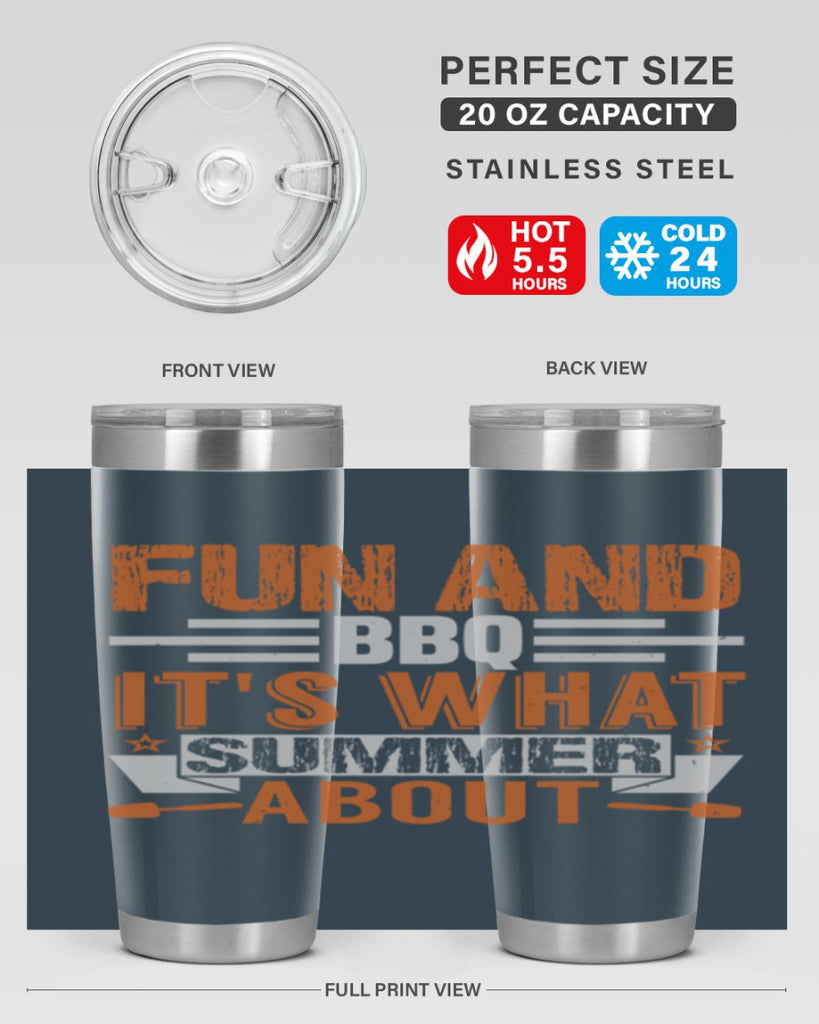 fun and bbq 44#- bbq- Tumbler