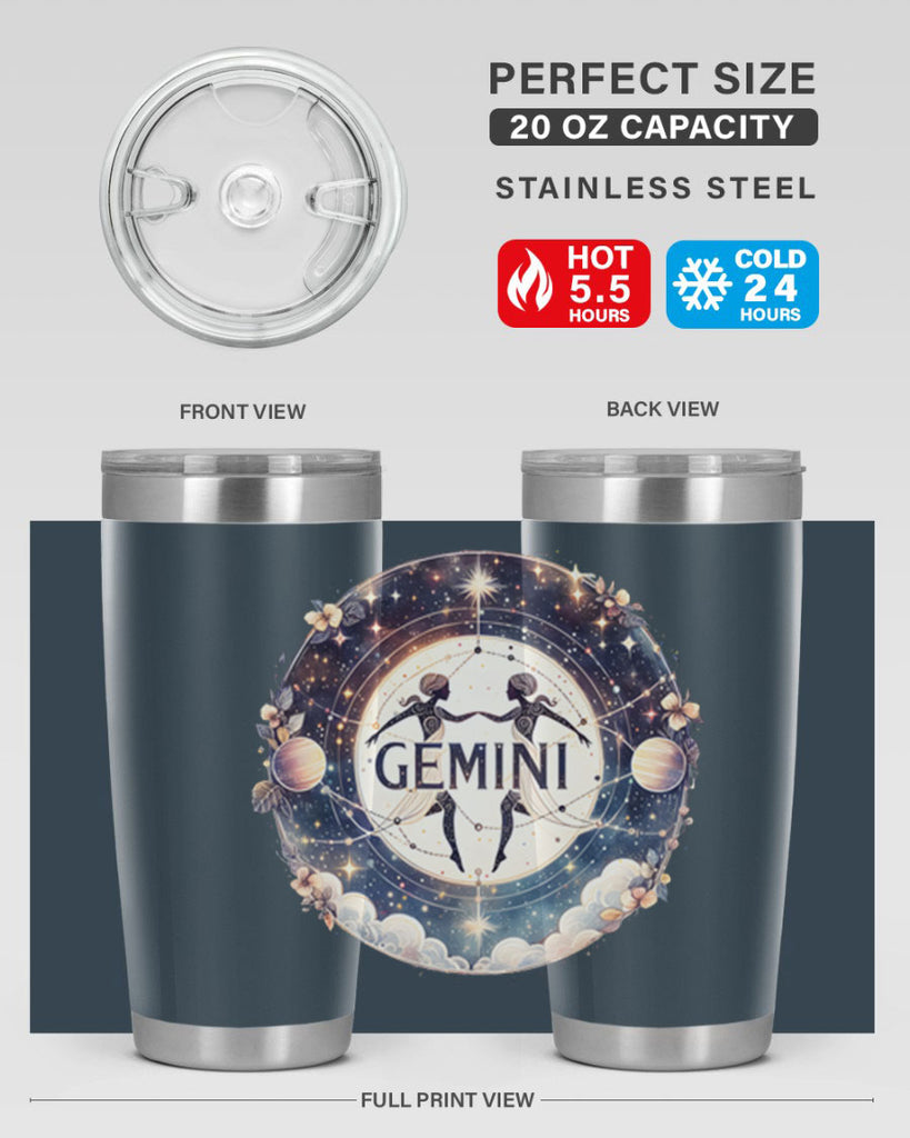 gemini 237#- zodiac- Tumbler