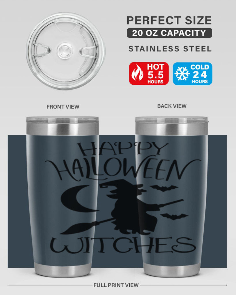 happy halloween witches 63#- halloween- Tumbler