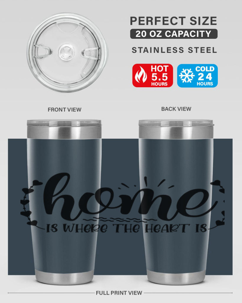 home is where the heart is 38#- home- Tumbler
