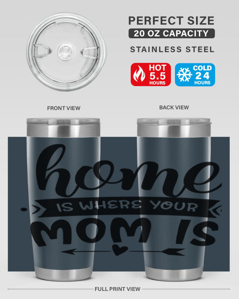 home is where your mom is 36#- home- Tumbler