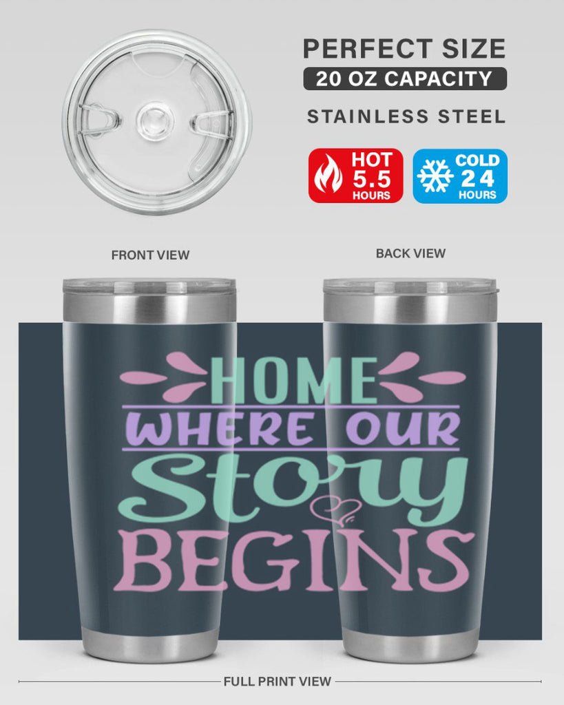 home where our story begins 23#- home- Tumbler