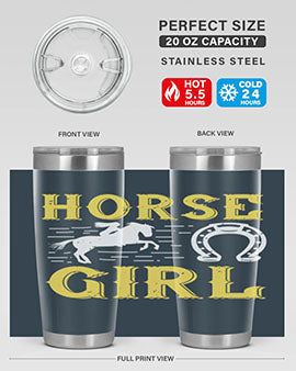 horse girl Style 51#- horse- Tumbler