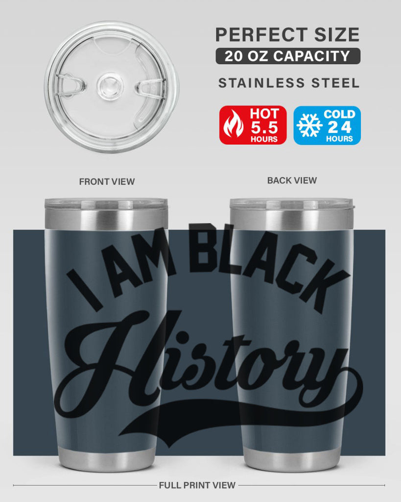 i am black  history 118#- black words phrases- Cotton Tank