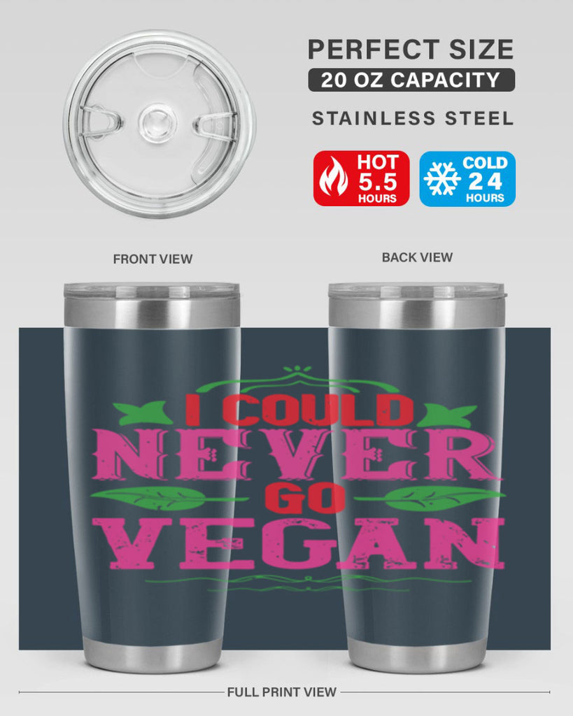 i could never go vegan 133#- vegan- Tumbler