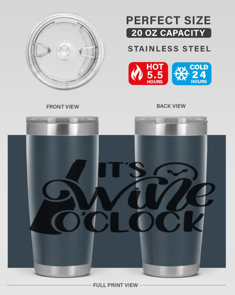 its wine oclock 47#- wine- Tumbler