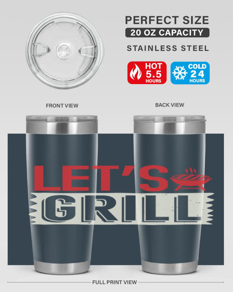 lets grill 25#- bbq- Tumbler