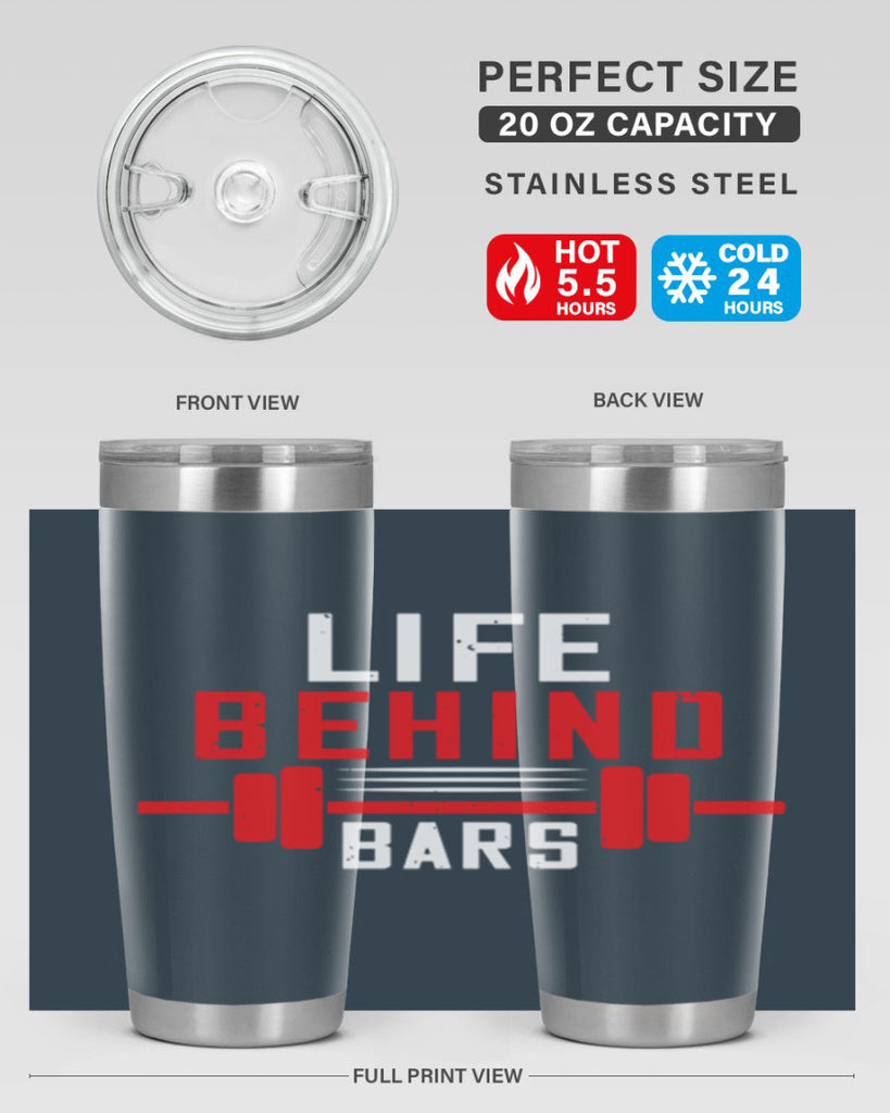 life behind bars 85#- gym- Tumbler
