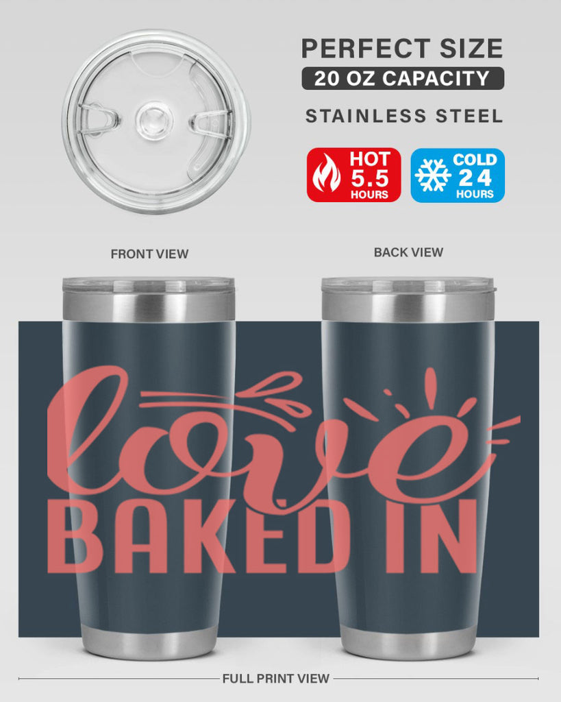 love baked in 13#- kitchen- Tumbler
