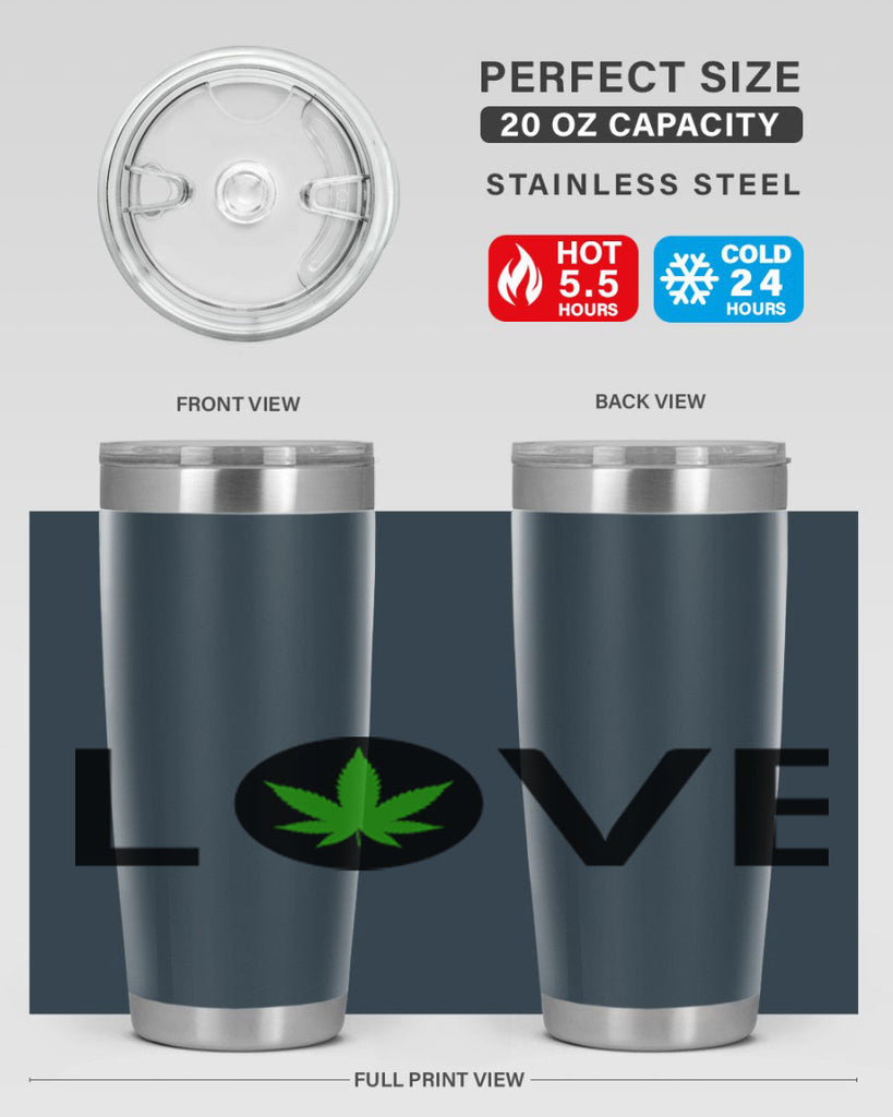 love cannabis 189#- marijuana- Tumbler