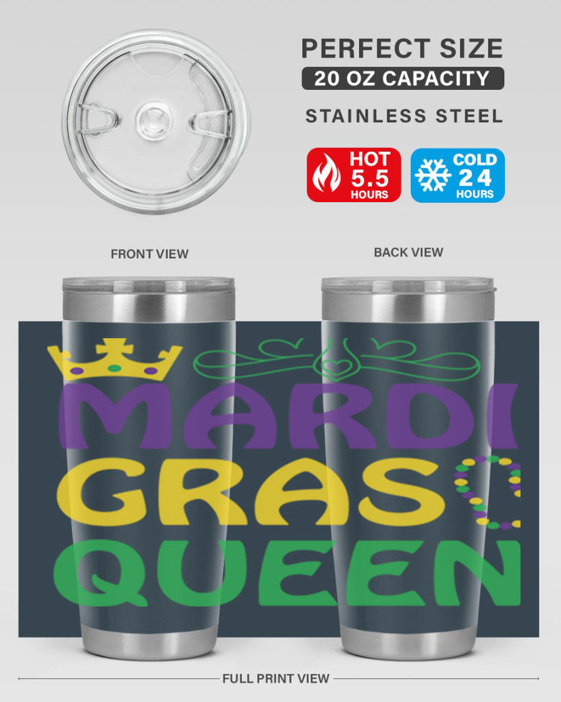 mardi gras queen 8#- mardi gras- Tumbler