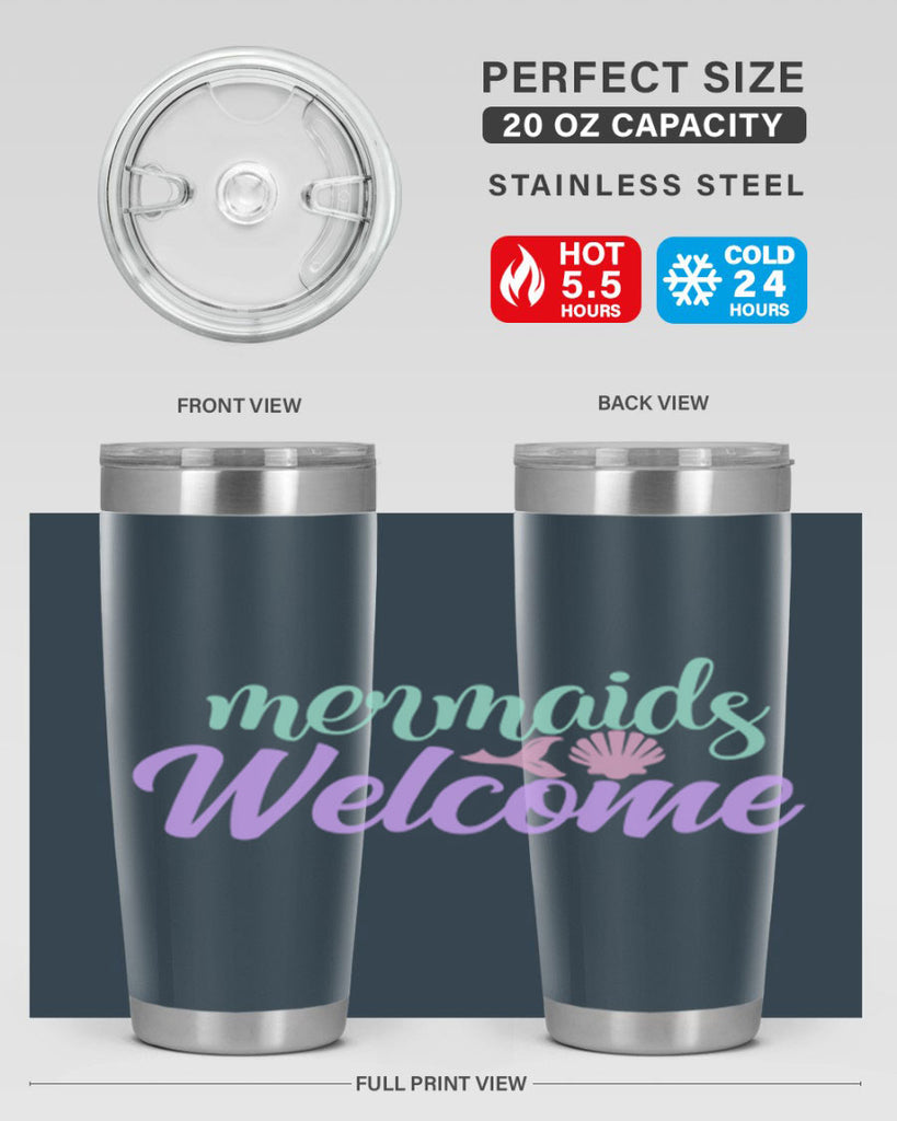 mermaids welcome 6#- mermaid- Tumbler