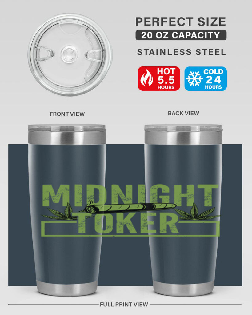 midnight toker 211#- marijuana- Tumbler