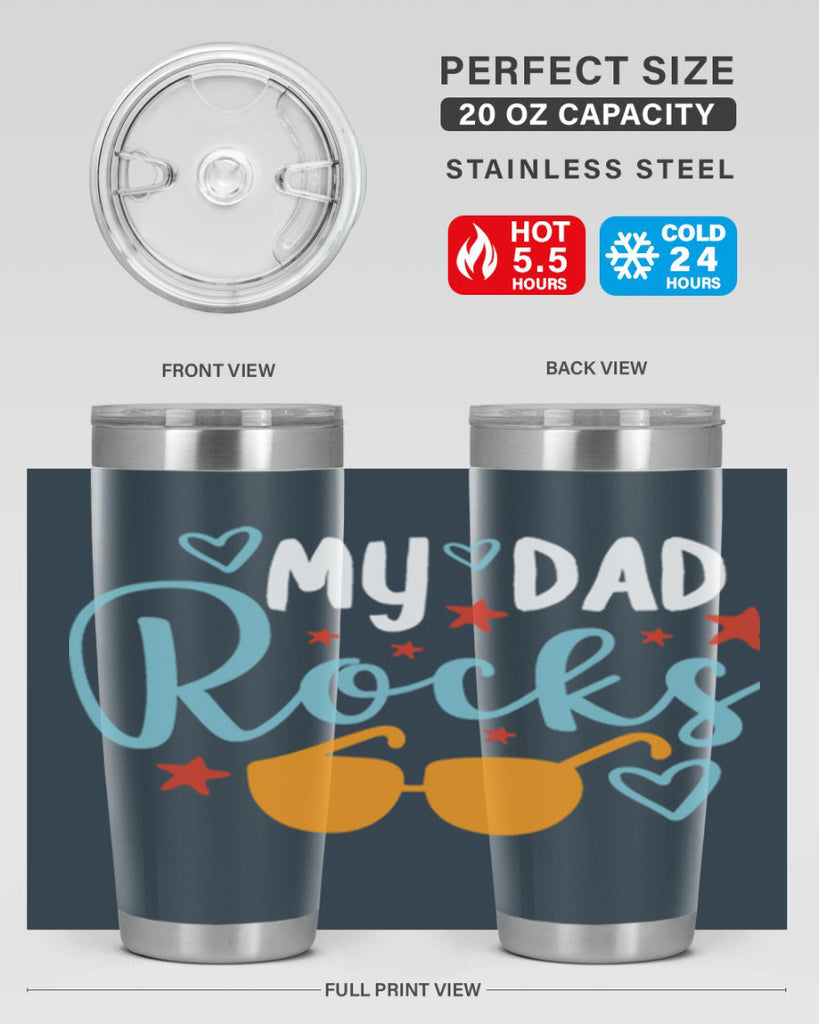 my dad rocks 83#- fathers day- Tumbler