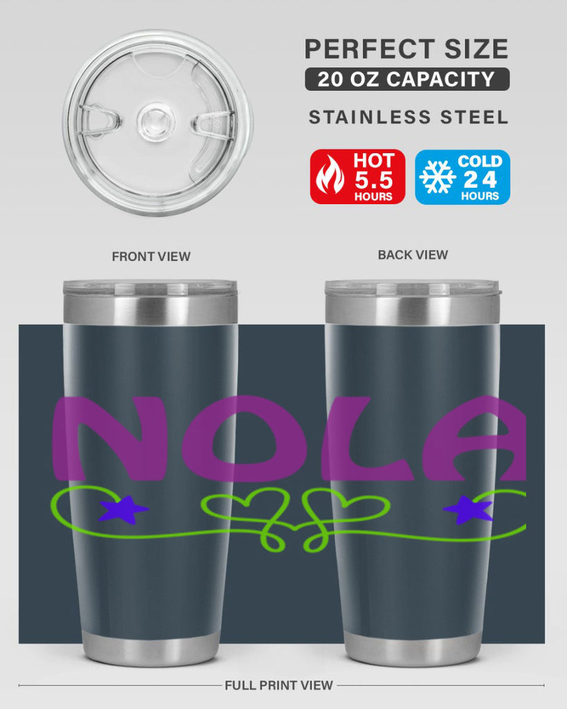 nola 5#- mardi gras- Tumbler