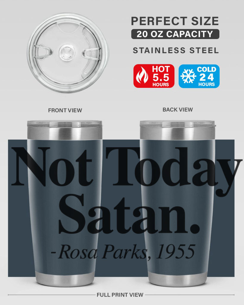 not today satan rosa parks 59#- black words phrases- Cotton Tank