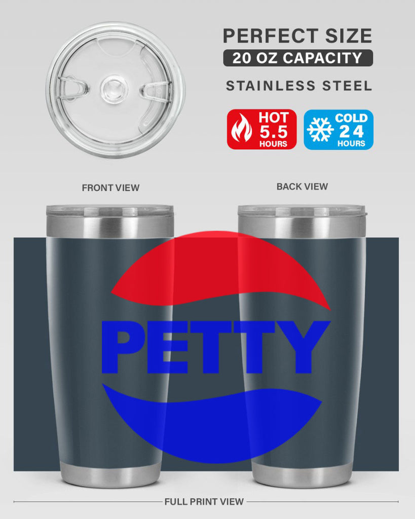 petty  pepsi 54#- black words phrases- Cotton Tank