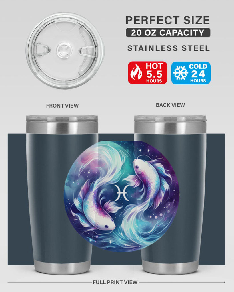 pisces 350#- zodiac- Tumbler