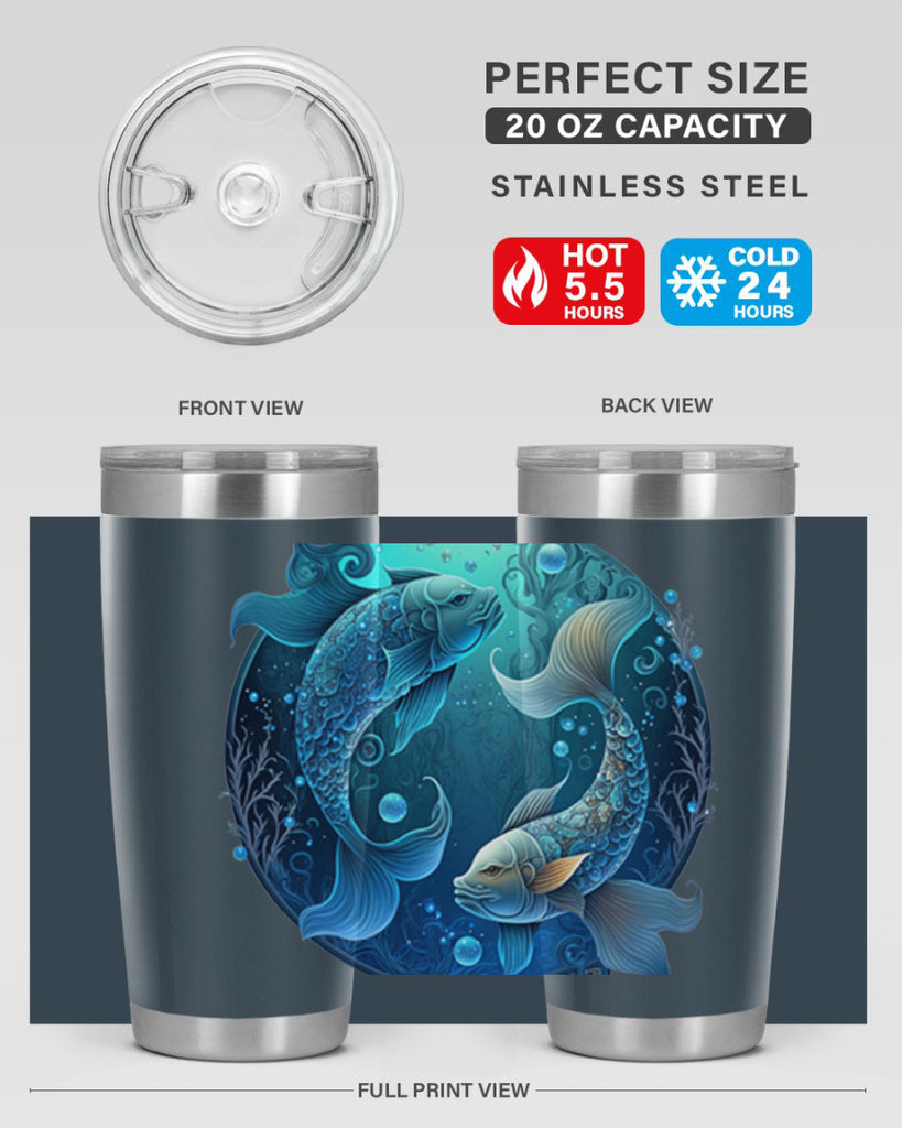 pisces 364#- zodiac- Tumbler