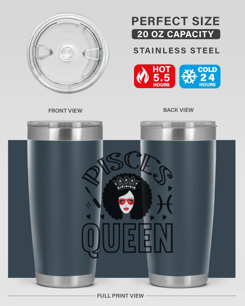 pisces queen 380#- zodiac- Tumbler