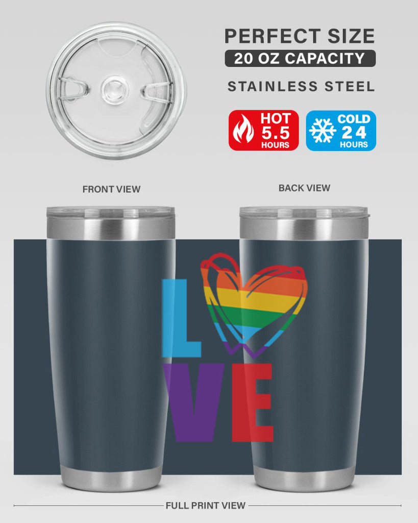 pride love heart 64#- lgbt- Tumbler