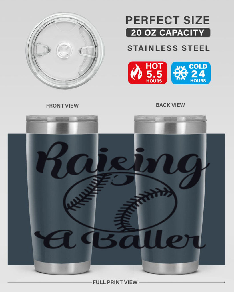 raising a baller 2277#- softball- Tumbler