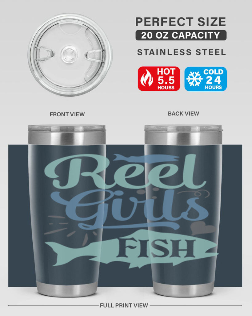 reel girls fish 198#- fishing- Tumbler