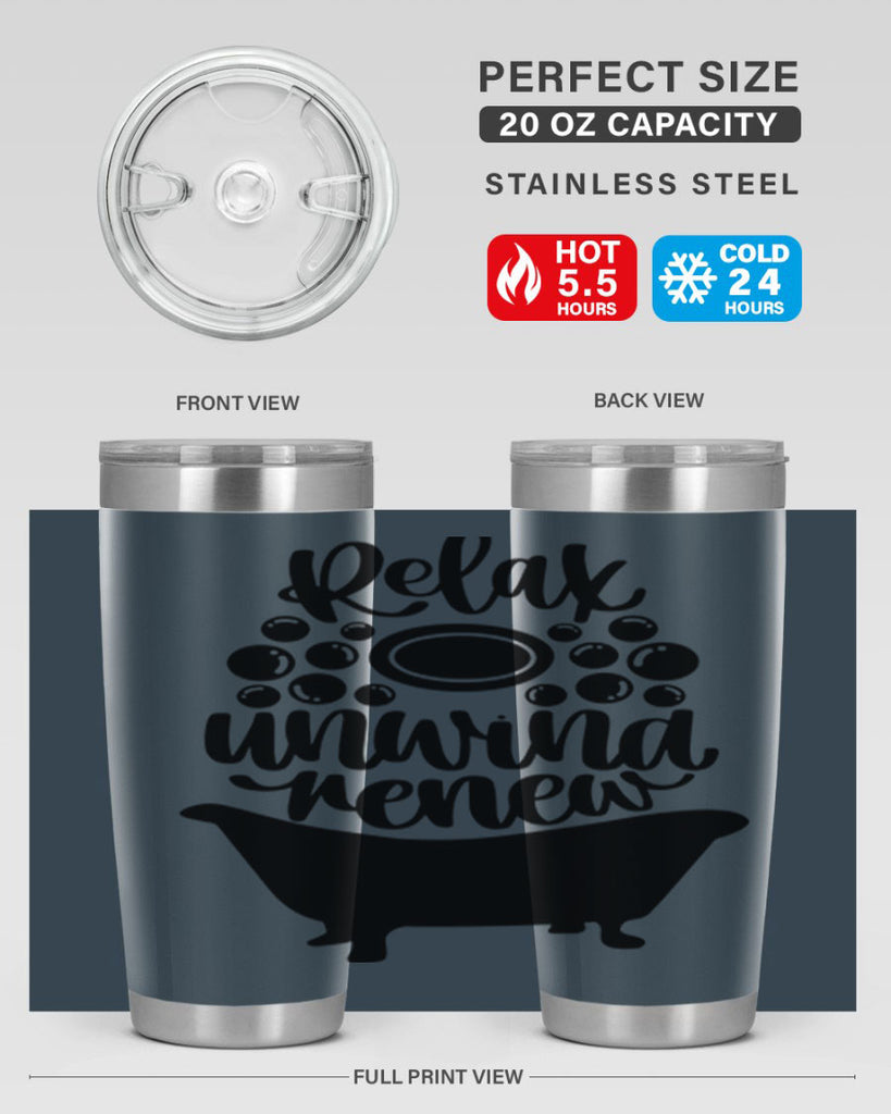 relax unwind renew 19#- bathroom- Tumbler