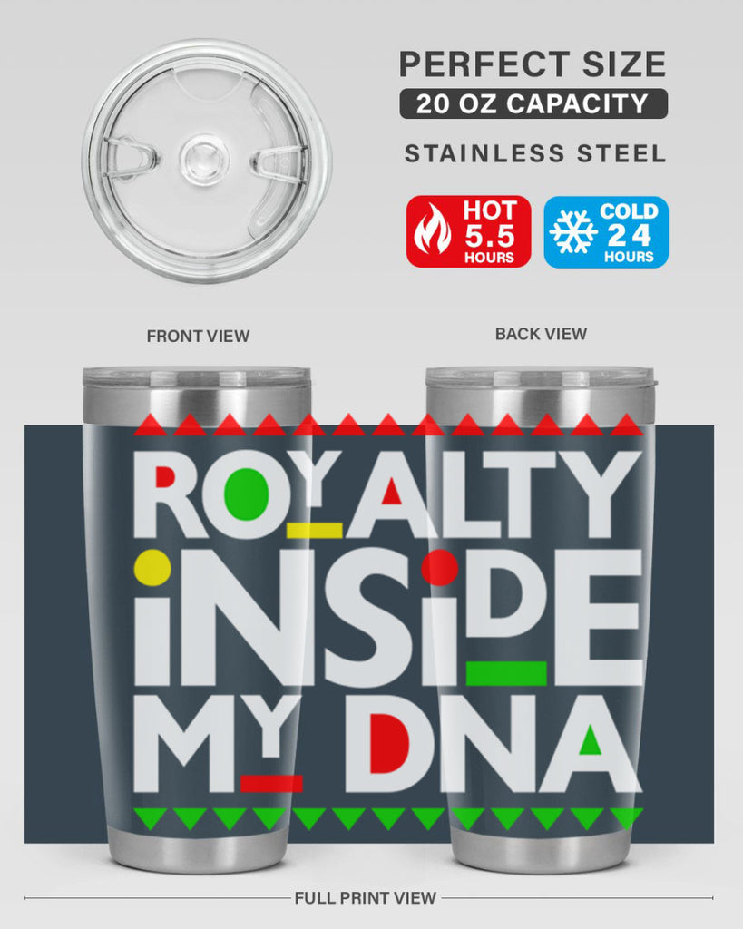 royalty inside my dna 42#- black words phrases- Cotton Tank