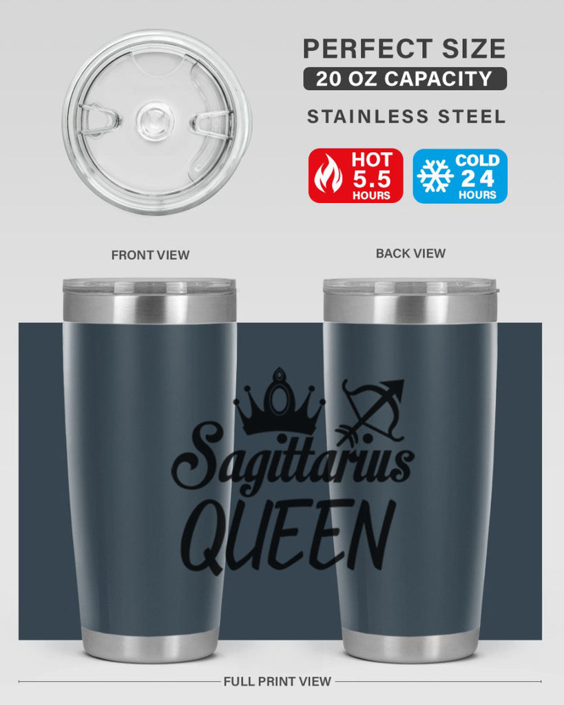 sagittarius queen 412#- zodiac- Tumbler