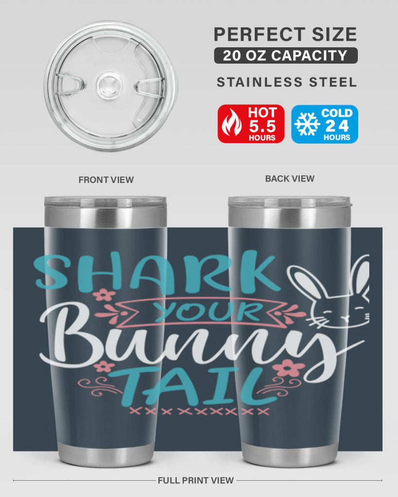 shark your bunny tail 9#- easter- Tumbler