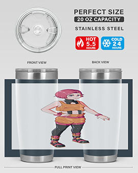 street girl wear orange outfit16#- anime- Tumbler