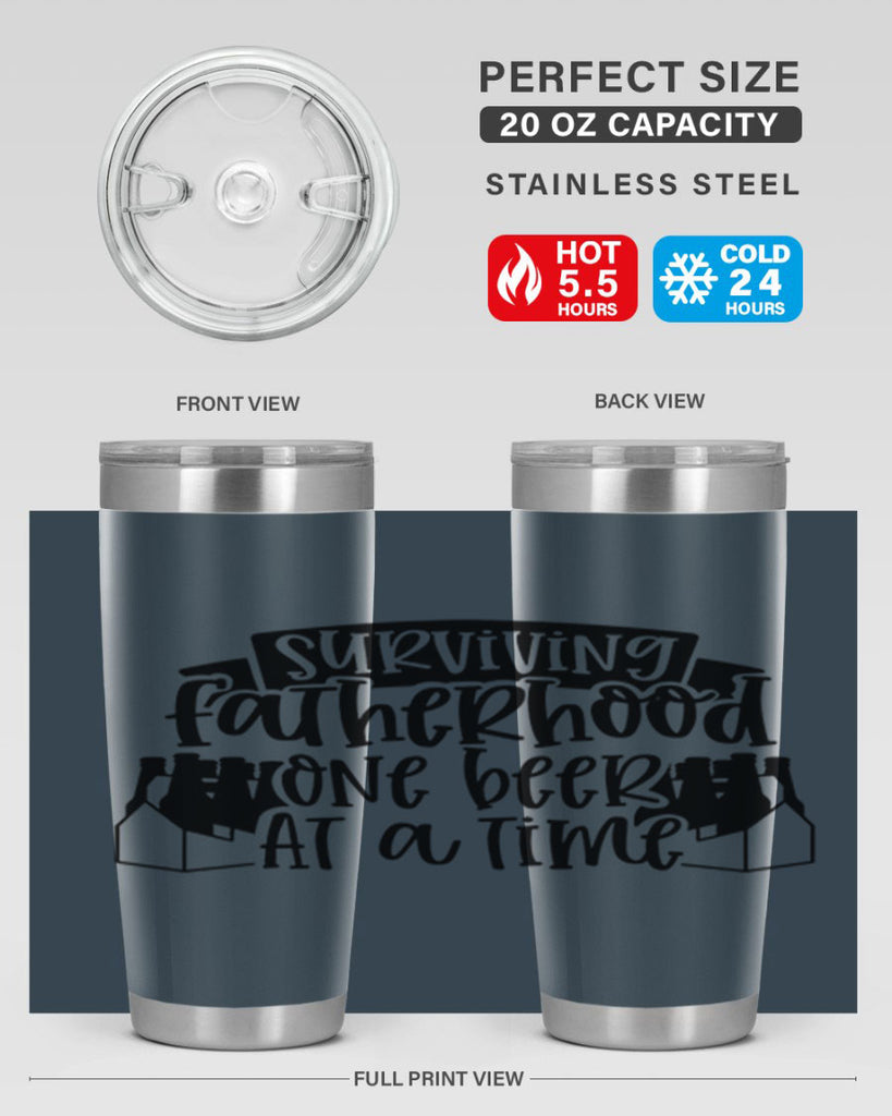 surviving fatherhood one beer at a time 19#- fathers day- Tumbler