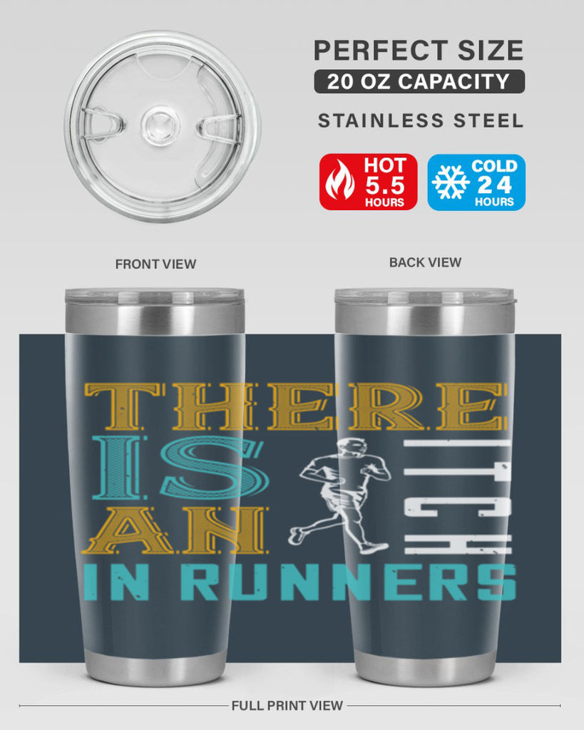 there is an itch in runners 9#- running- Tumbler