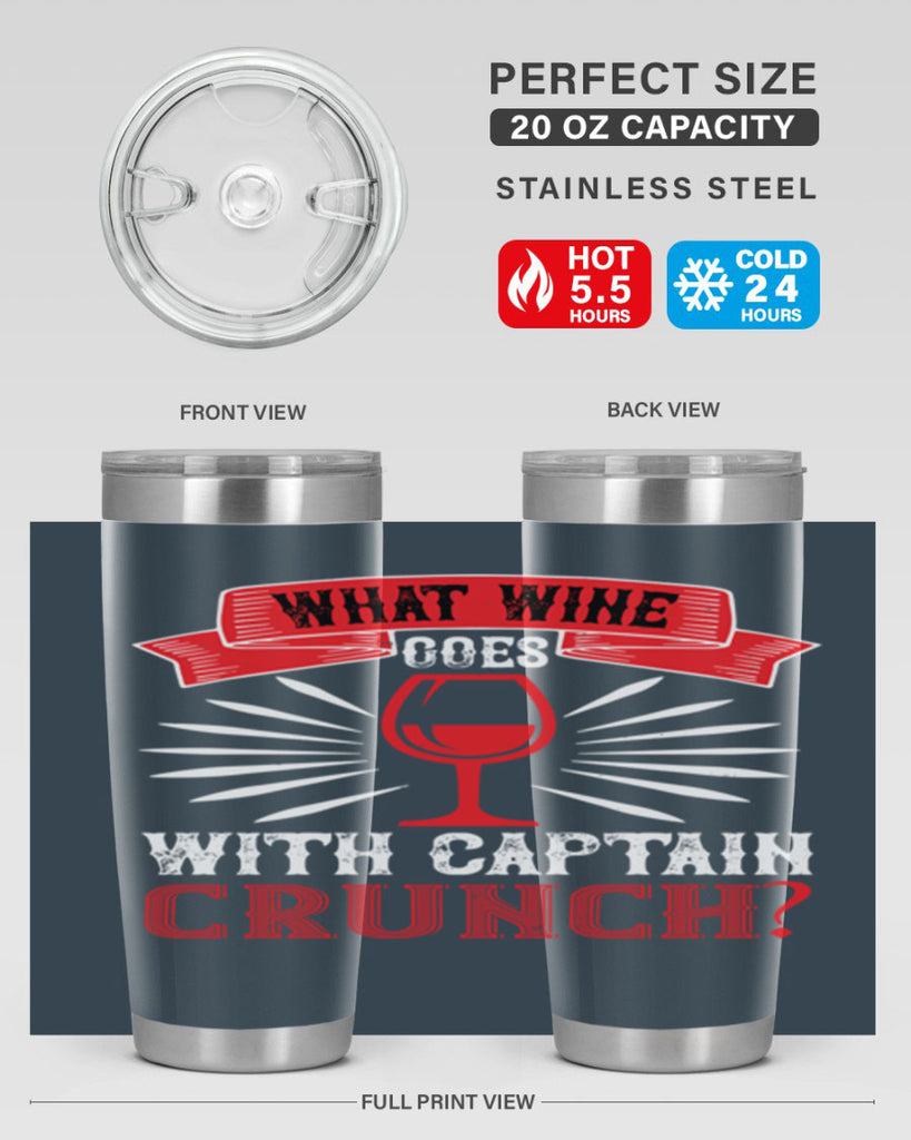 what wine goes with captain 10#- wine- Tumbler