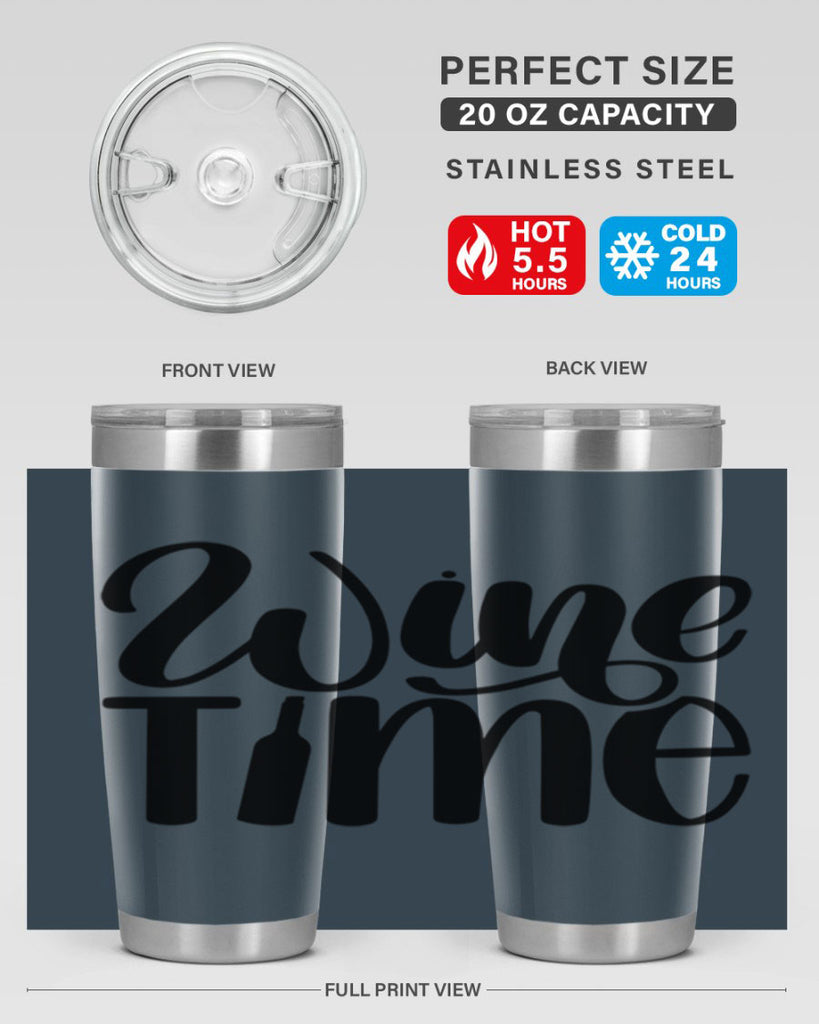 wine time 16#- wine- Tumbler