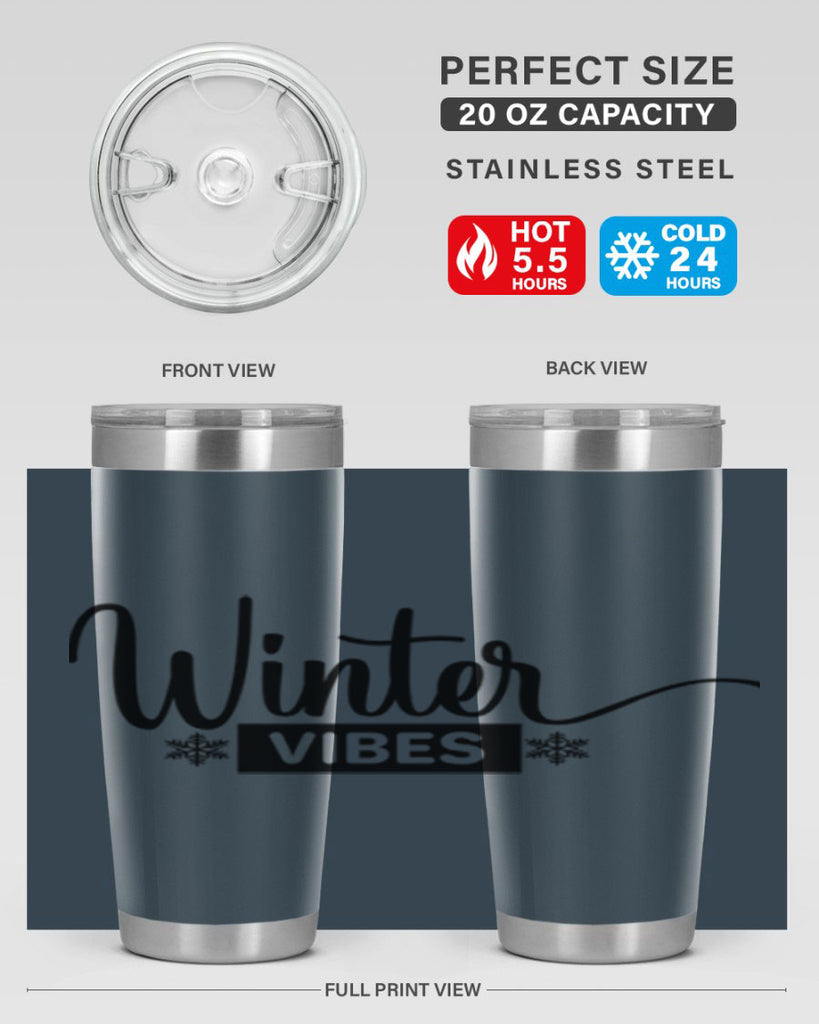 winter vibes 544#- winter- Tumbler