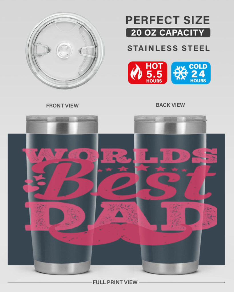 worlds best dad 142#- fathers day- Tumbler