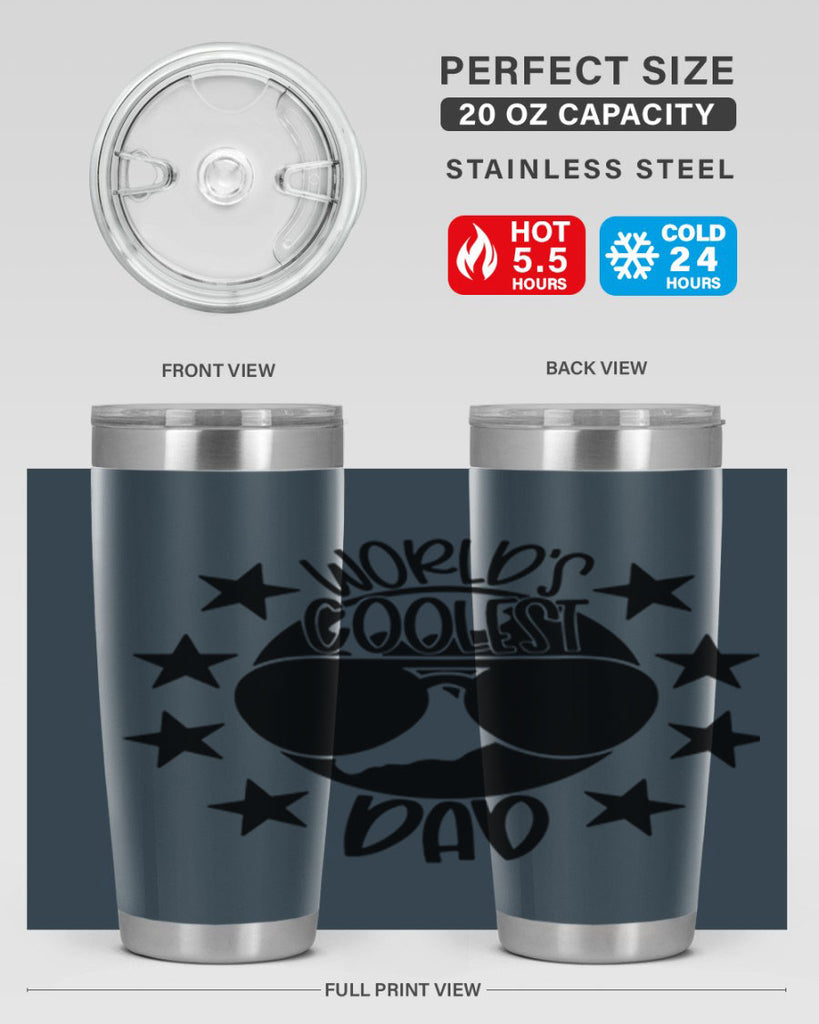 worlds coolest dad 11#- fathers day- Tumbler