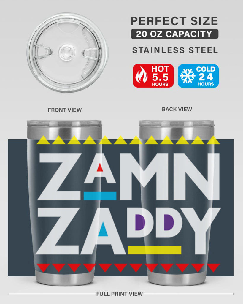 zamn zaddy 1#- black words phrases- Cotton Tank