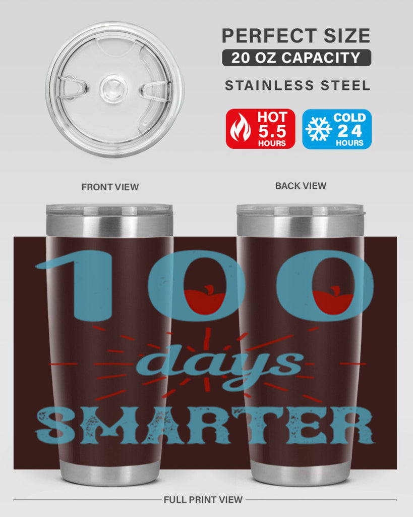7 days smarter 47#- 100 days of school- Tumbler
