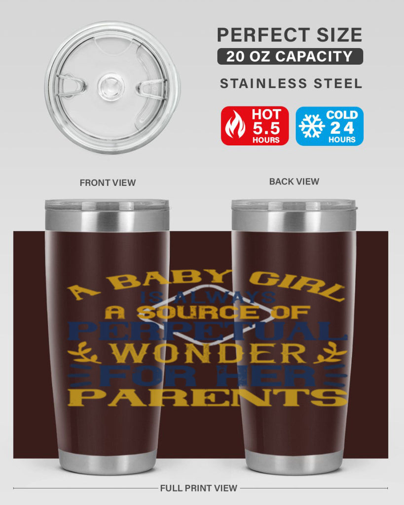 A baby girl is always a source of perpetual wonder for her parents Style 142#- baby- tumbler