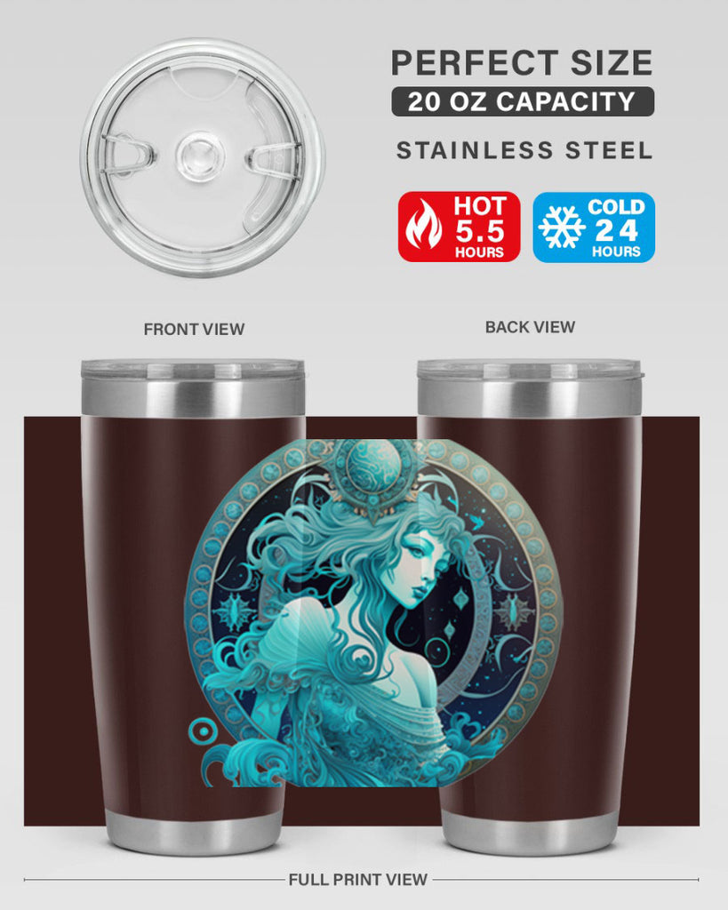 Aquarius 63#- zodiac- Tumbler