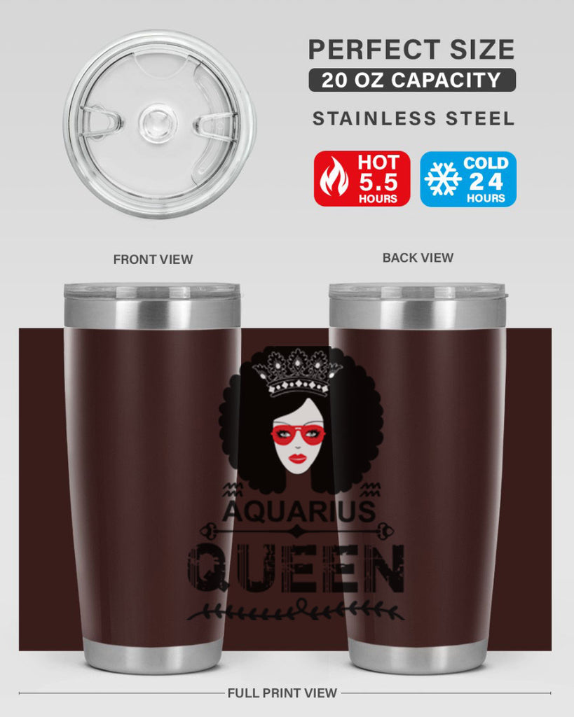 Aquarius queen 75#- zodiac- Tumbler