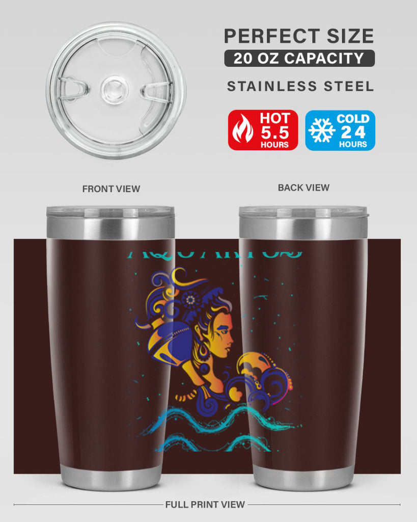 AquariusZodiac 76#- zodiac- Tumbler