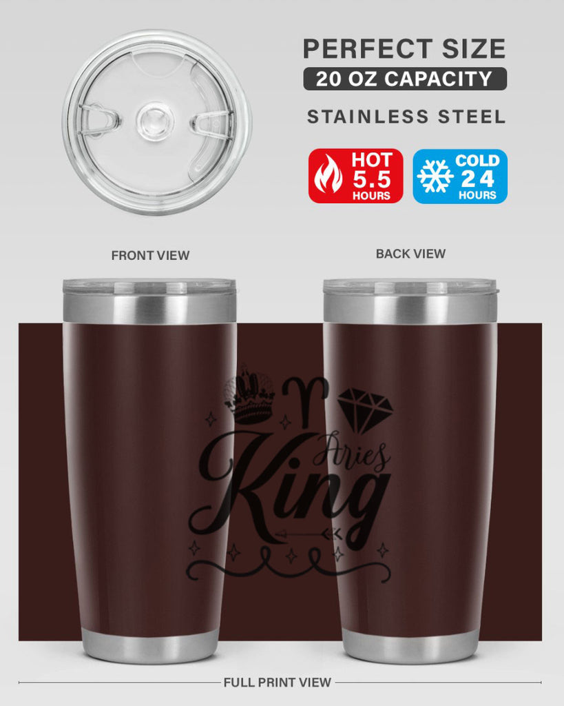 Aries king 111#- zodiac- Tumbler