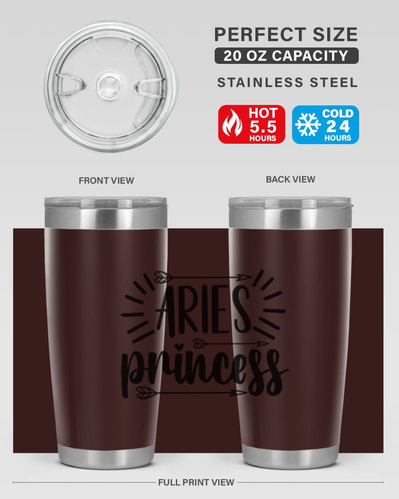 Aries princess 115#- zodiac- Tumbler