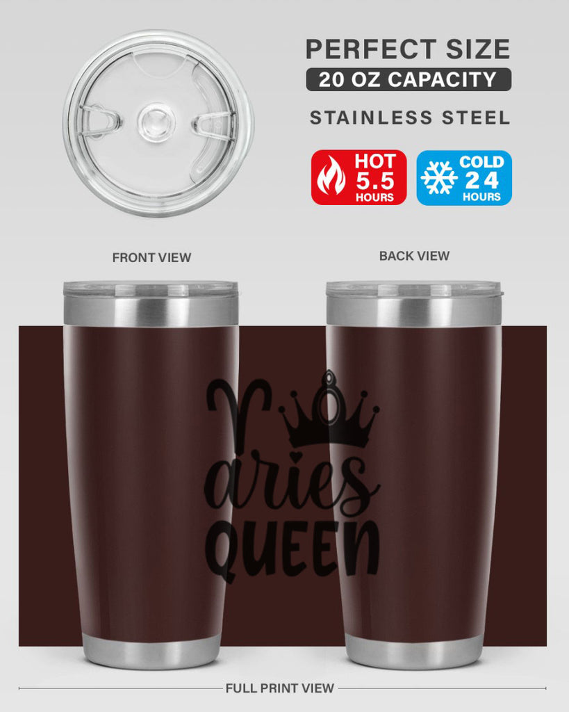 Aries queen 118#- zodiac- Tumbler