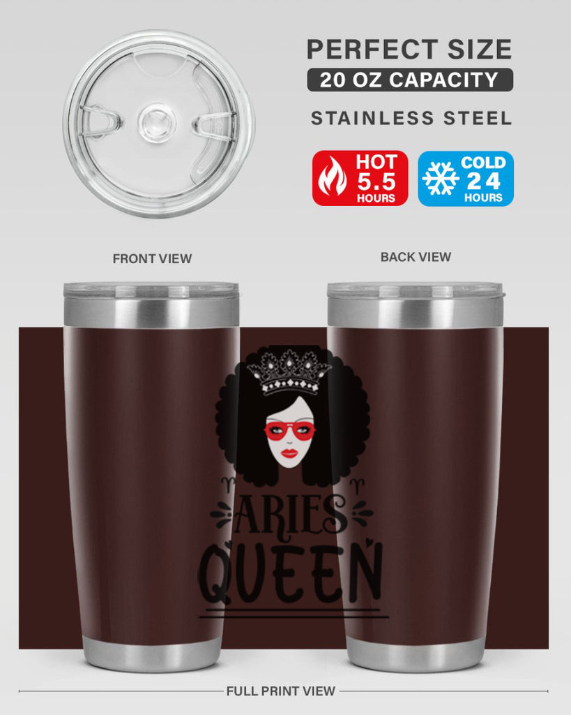Aries queen 120#- zodiac- Tumbler