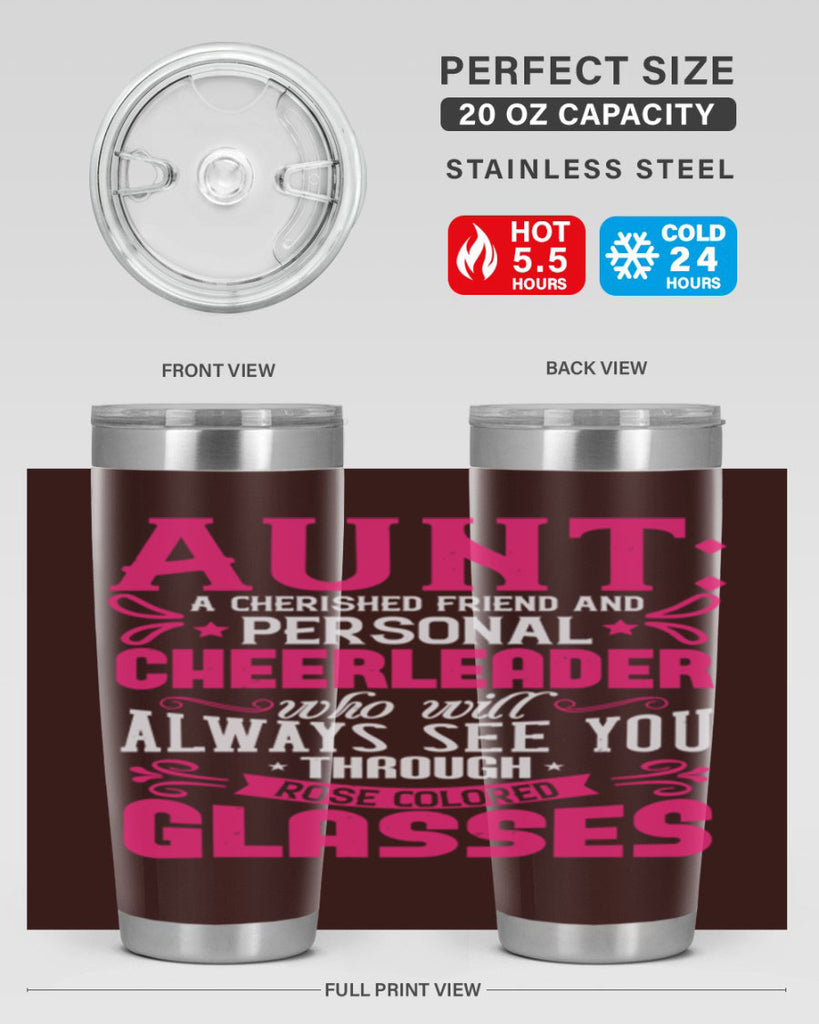 Aunt A cherished friend and personal cheerleader Style 70#- aunt- Tumbler